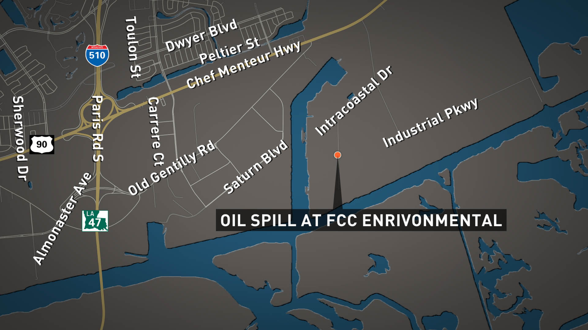 NOFD New Orleans East oil leak not a threat to public